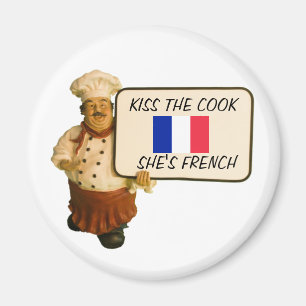 Chef zegt dat kus de Franse cook Magneet