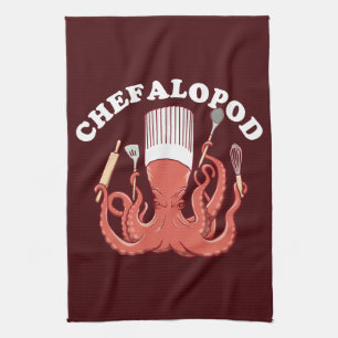 Chefalopod Octopus Chef Funny Pun Theedoek