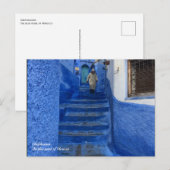 Chefchaouen - de blauwe stad Marokko Briefkaart (Voorkant / Achterkant)