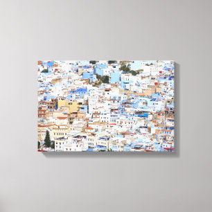 Chefchaouen, Marokko Canvas Afdruk