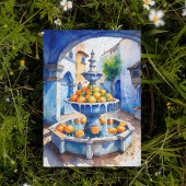 Chefchaouen Marokko Fontein Waterverf Briefkaart