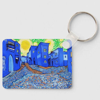 Chefchaouen, Marokko op een sleutelring Sleutelhanger