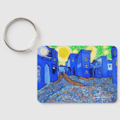 Chefchaouen, Marokko op een sleutelring Sleutelhanger (Achterkant)