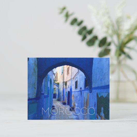 Chefchouen, Maroc Carte postale (Debout devant)