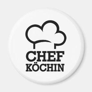 Chefköchin Koch cook Magneet