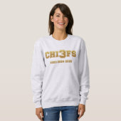 Chefs 3Tourbe, Trois tourbe, sweatshirt féminine (Devant entier)