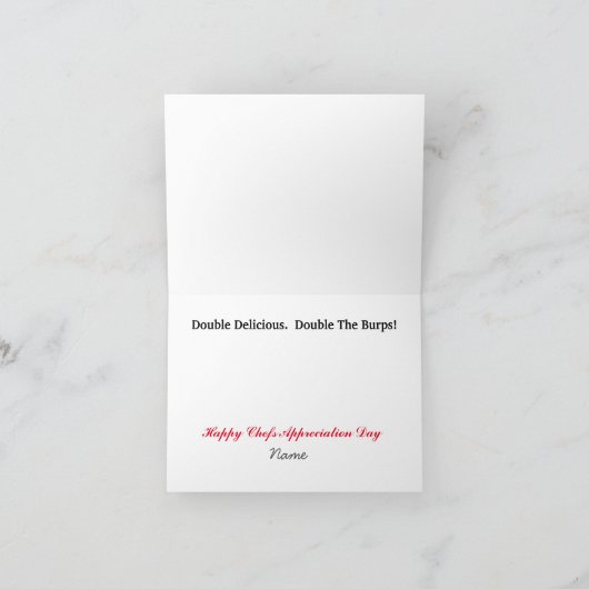 Chefs Appreciation Day Kaart - Twee Chefs (Binnen)