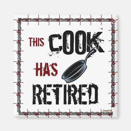 Chefs Chef Cooking Magneet (Voorkant)