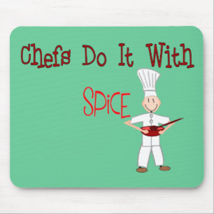 Chefs doen het met specerijen muismat