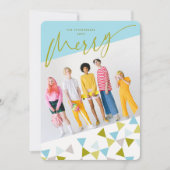 Chefs Geo Triangles Moderne Fun Carte photo de vac (Devant)