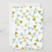 Chefs Geo Triangles Moderne Fun Carte photo de vac (Dos)