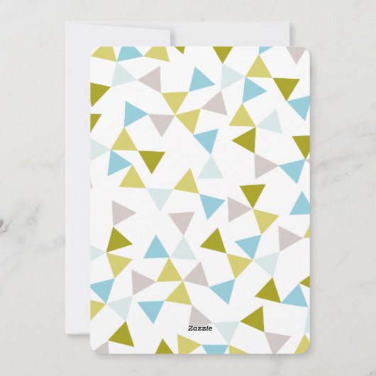 Chefs Geo Triangles Moderne Fun Carte photo de vac (Dos)