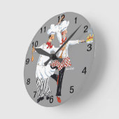 Chefs - horloge murale (Angle)
