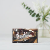 Chef's in de Keuken | Metalen Mes Visitekaartje (Staand voorkant)