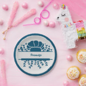 Chef's Pet Blue Grey Cook Personalized Party Papieren Bordje (Feest)