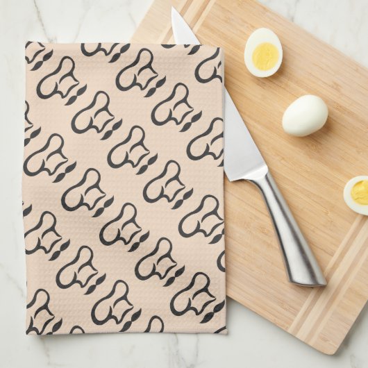 Chef's Pet en Mustache Theedoek (Quarter Fold)