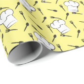 Chefs Pet Forks Spoons Culinair Pattern Cook Gift Cadeaupapier (Rol Hoek)