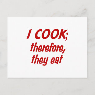 Chef's Philosophy - Kies uw achtergrondkleur Briefkaart