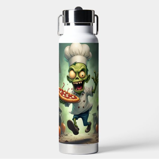 Chef's Pizza, Halloween, auteur Natasha Us Waterfles (Voorkant)