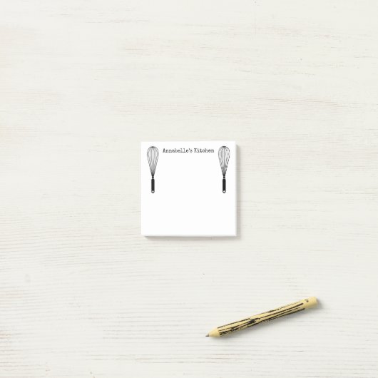 Chef's Whisks personaliseren Post-it® Notes (Op bureau)