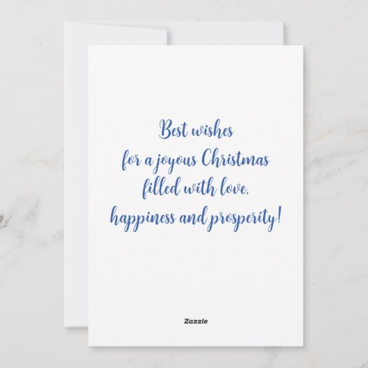 Cheful Kerstmis Robin Waterverf Feestdagenkaart (Achterkant)