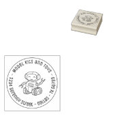 Cheful Speelgoed Robot Business Round Address Rubberstempel (Gestempeld)