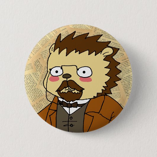 Chekhov-cameo-knop Ronde Button 5,7 Cm (Voorkant)