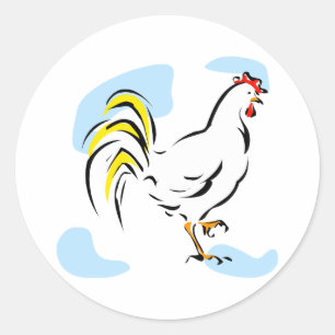 Chelly Chicken Ronde Sticker