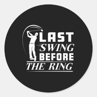 Chelor Party Disc Golf Laatste Slag Voor De Ring  Ronde Sticker