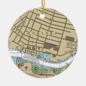 Chelsea Boston MA Nautical Chart Keramisch Ornament (Voorkant)