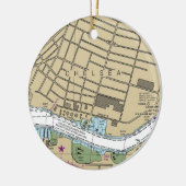 Chelsea Boston MA Nautical Chart Keramisch Ornament (Links)