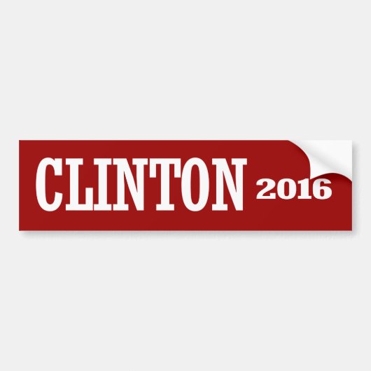 CHELSEA CLINTON 2016 BUMPERSTICKER (Voorkant)