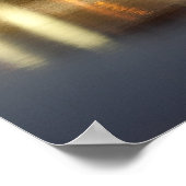 Chelsea Harbour tegen zonsondergang Poster (Hoek)