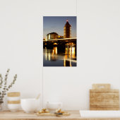 Chelsea Harbour tegen zonsondergang Poster (Keuken)