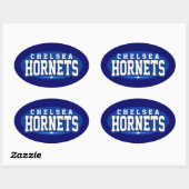 Chelsea High School; Hornets Ovale Sticker (Vel)