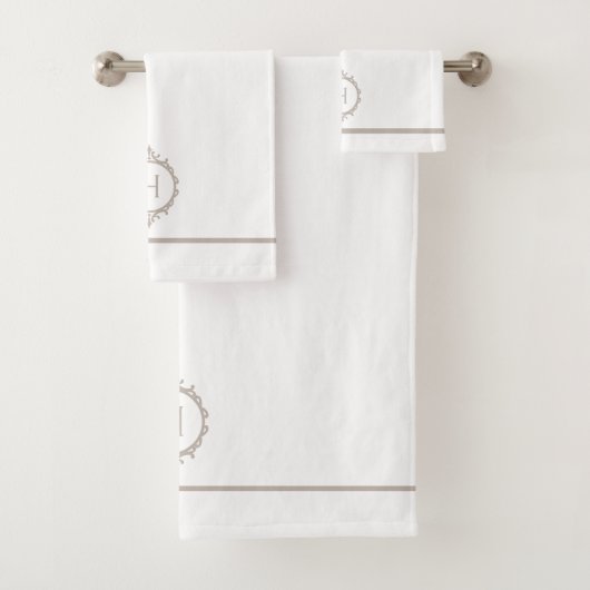 Chelsea Light Taupe et blanc Monogramme (En situation)