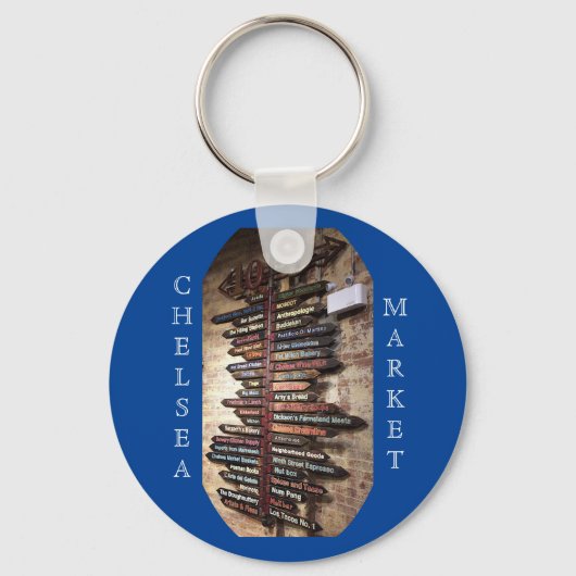 Chelsea Market Arrows Sign #1-2 Sleutelhanger (Voorkant)