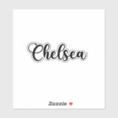 Chelsea Name - Handgeschreven kalligrafie Sticker (Vel)
