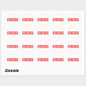 Chelsea Stamp Ronde Sticker (Vel)