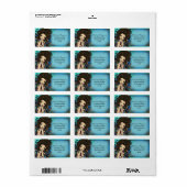 Chelsea Zeemeermin Seahorse Fantasy Kunst Etiket (Full Sheet)