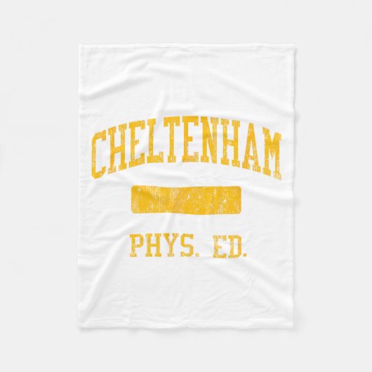 Cheltenham High School Hs Wyncote Pa Phys Ed  Fleece Deken (Voorkant)