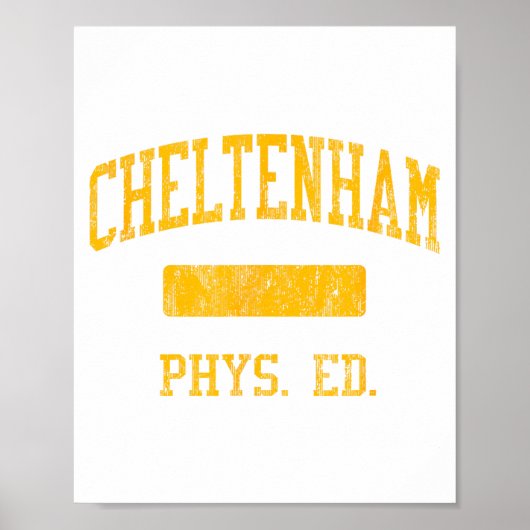 Cheltenham High School Hs Wyncote Pa Phys Ed  Poster (Voorkant)