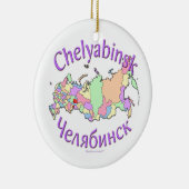 Chelyabinsk Rusland Map Ornament (Rechts)