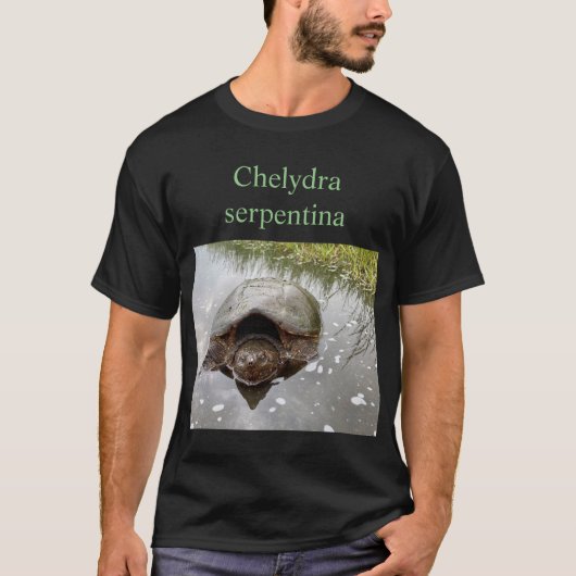 Chelydra serpentina (common snapping turtle) t-shirt (Voorkant)