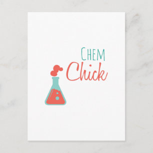 Chem Chick Briefkaart