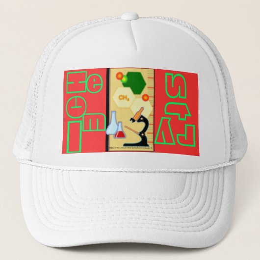 "Chem - Science-Student-Instructor ~Pet" Trucker Pet (Voorkant)