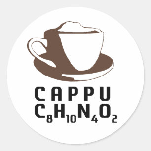 Chemical Cappuccino Ronde Sticker