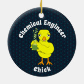 Chemical Engineer Chick Keramisch Ornament (Achterkant)
