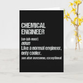 Chemical Engineer Funny Engineering Afstuderen Kaart (Gele Bloem)