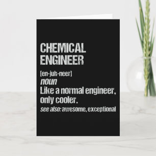 Chemical Engineer Funny Engineering Afstuderen Kaart